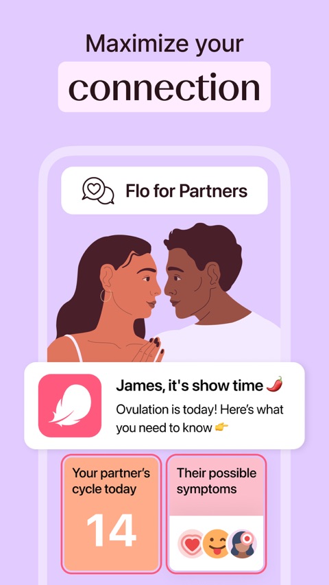Official App Store screenshot 2 of Flo Cycle & Period Tracker