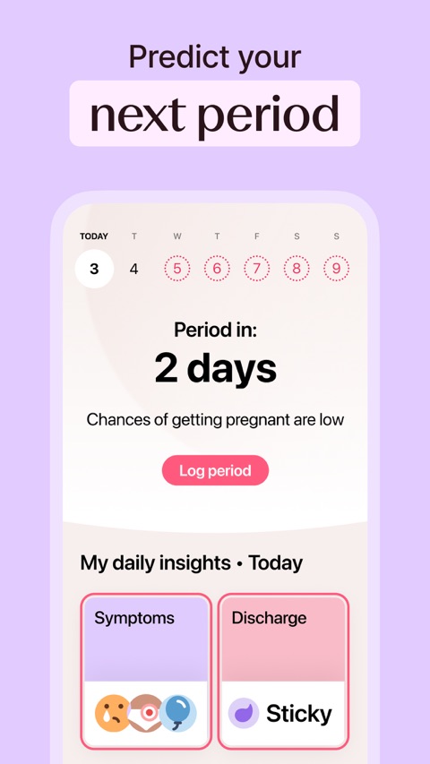 Official App Store screenshot 1 of Flo Cycle & Period Tracker