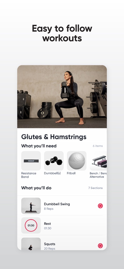 Official App Store screenshot 2 of Sweat: Fitness App For Women