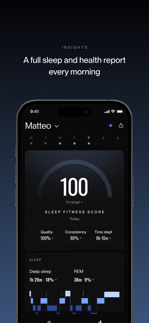 Official App Store screenshot 4 of Eight Sleep