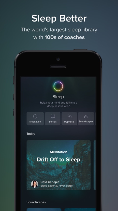 Official App Store screenshot 2 of Aura: Meditation & Sleep, CBT