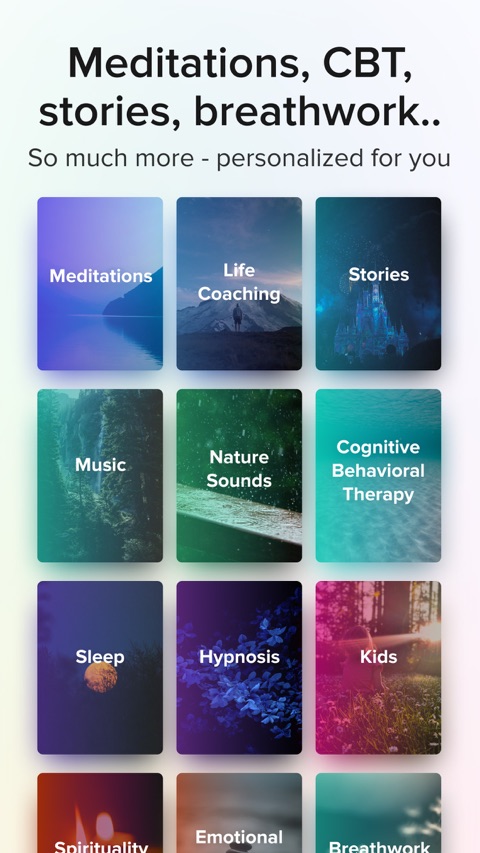 Official App Store screenshot 3 of Aura: Meditation & Sleep, CBT