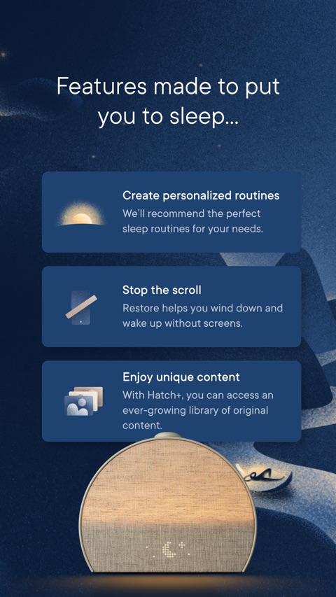 Official App Store screenshot 3 of Hatch Sleep