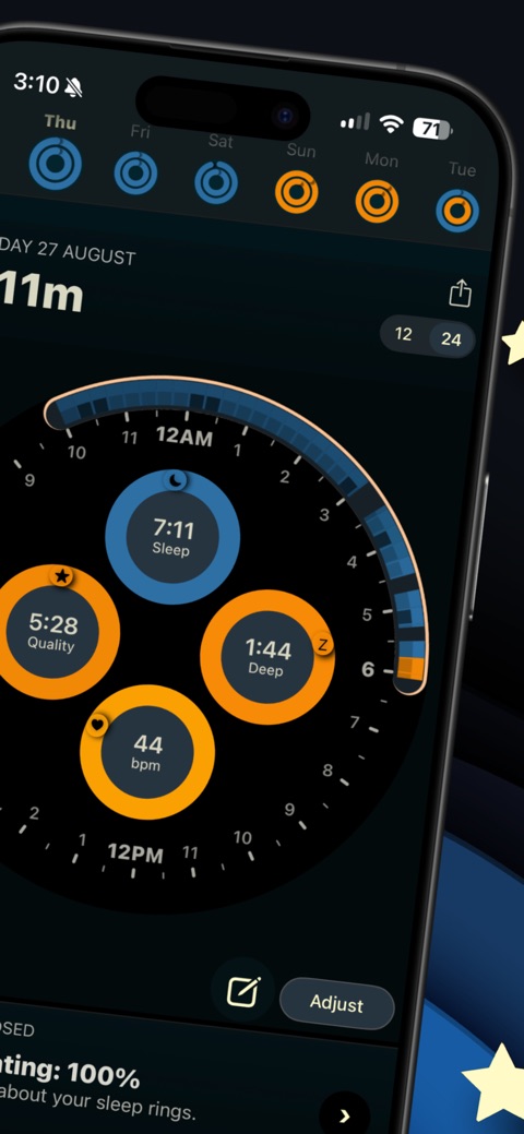 Official App Store screenshot 3 of AutoSleep: Watch Sleep Tracker