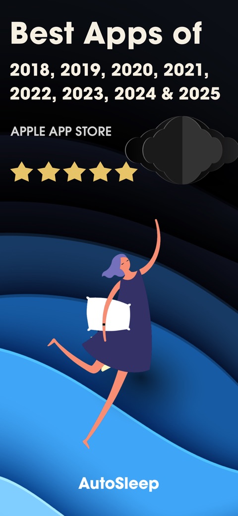 Official App Store screenshot 1 of AutoSleep: Watch Sleep Tracker