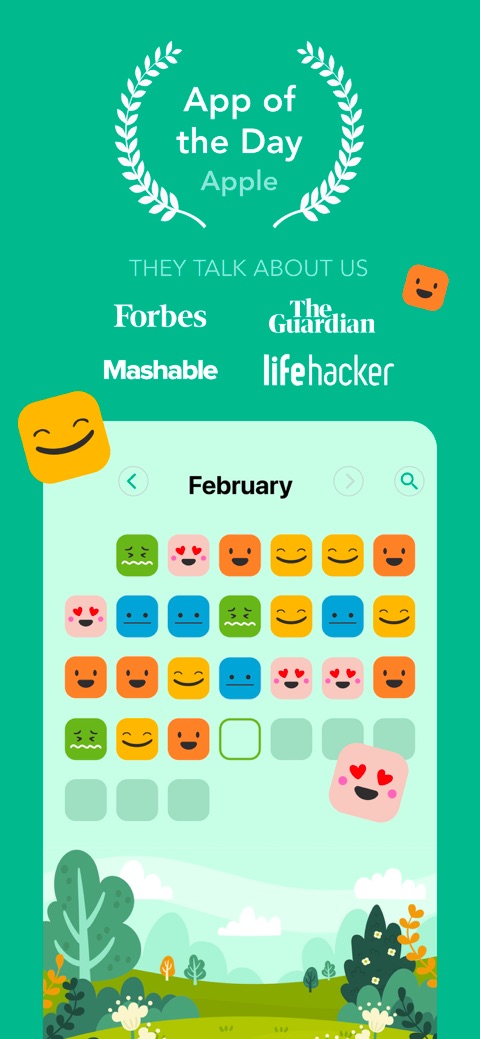 Official App Store screenshot 1 of Daylio Journal - Mood Tracker