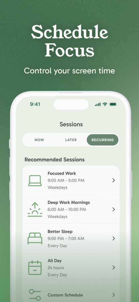 Official App Store screenshot 4 of Freedom: Screen Time Control