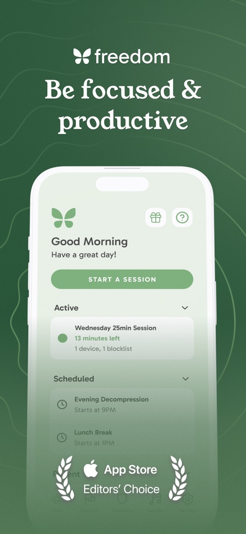 Official App Store screenshot 1 of Freedom: Screen Time Control