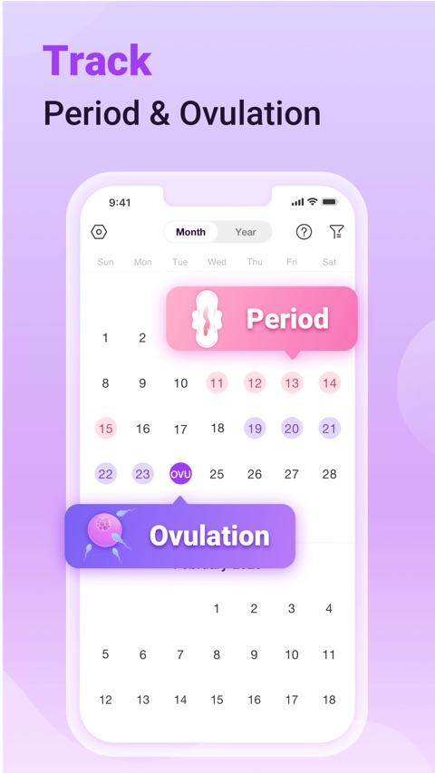 Official App Store screenshot 2 of Premom-Ovulation Tracker, PCOS