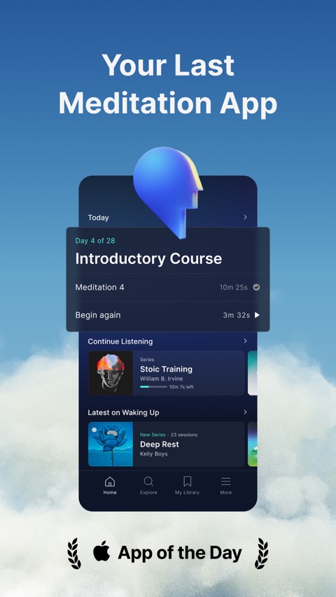 Official App Store screenshot 1 of Waking Up: Meditation & Wisdom