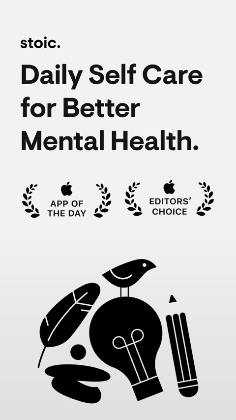 Official App Store screenshot 1 of stoic. journal & mental health