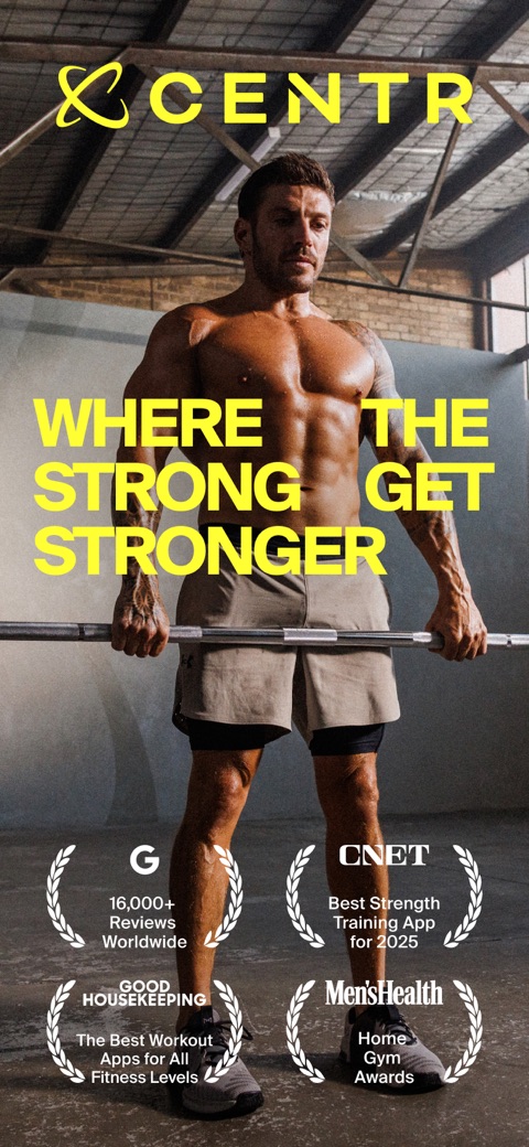 Official App Store screenshot 1 of Centr: Strength & Fitness App