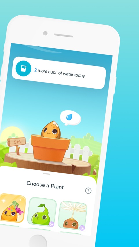 Official App Store screenshot 2 of Plant Nanny Cute Water Tracker