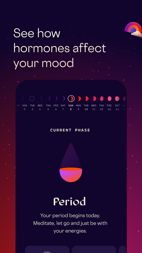 Official App Store screenshot 5 of Stardust Period Tracker