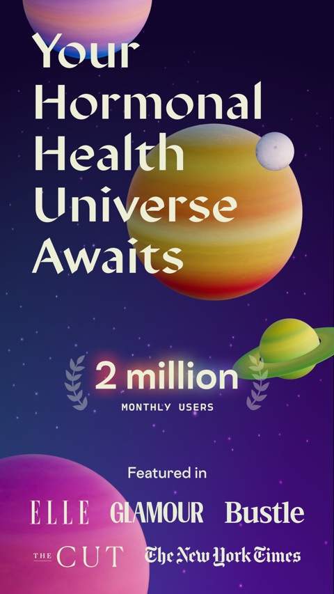 Official App Store screenshot 1 of Stardust Period Tracker