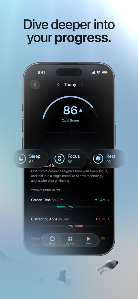 Official App Store screenshot 4 of Opal: Screen Time Control