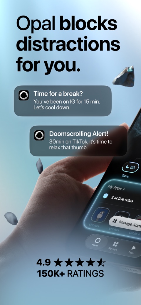 Official App Store screenshot 1 of Opal: Screen Time Control