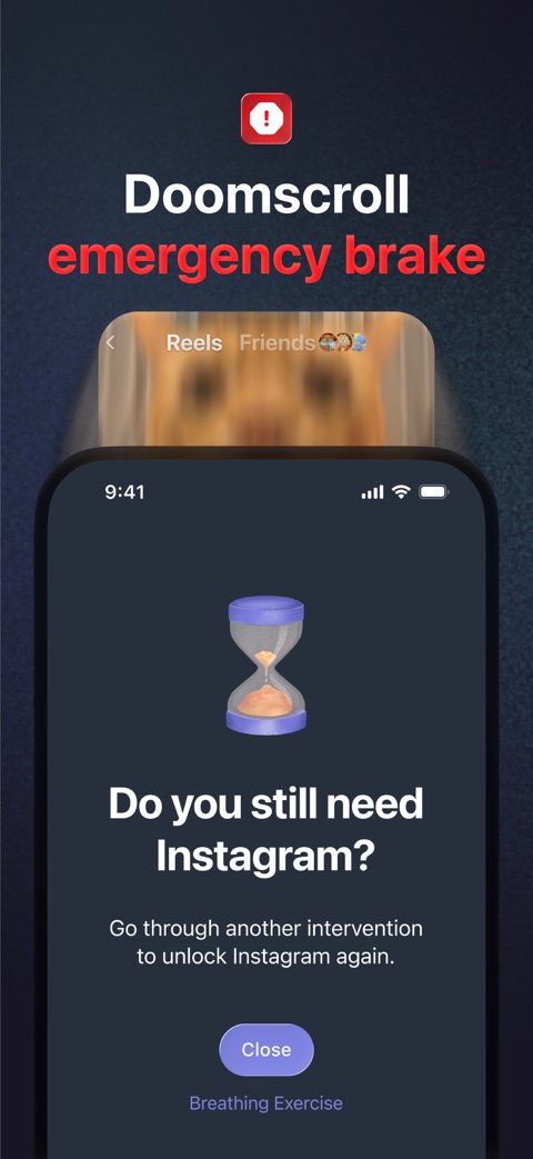 Official App Store screenshot 3 of one sec | screen time + focus