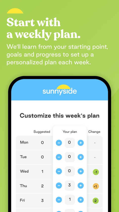 Official App Store screenshot 3 of Sunnyside: Drink Less Alcohol