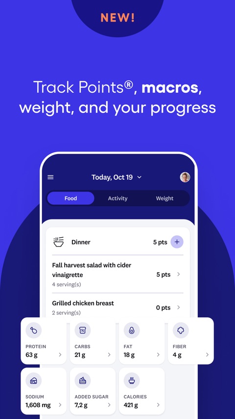 Official App Store screenshot 3 of WeightWatchers Program