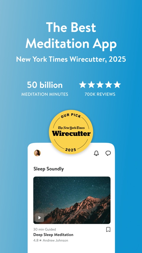 Official App Store screenshot 1 of Insight Timer: Meditate, Sleep