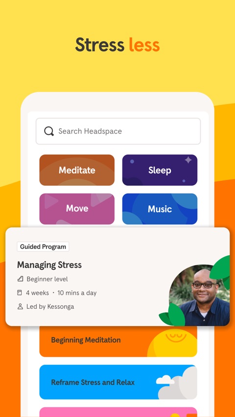 Official App Store screenshot 2 of Headspace: Sleep & Meditation