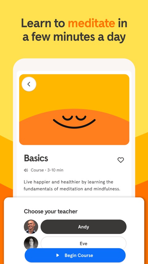 Official App Store screenshot 4 of Headspace: Sleep & Meditation