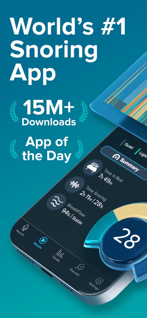 Official App Store screenshot 1 of SnoreLab : Record Your Snoring