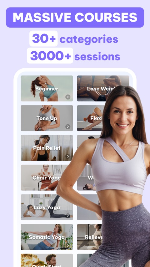 Official App Store screenshot 2 of Daily Yoga: Fitness & Wellness