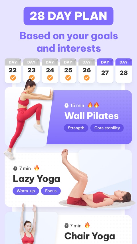 Official App Store screenshot 3 of Daily Yoga: Fitness & Wellness