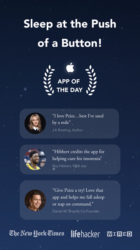 Official App Store screenshot 1 of Pzizz - Sleep, Nap, Focus