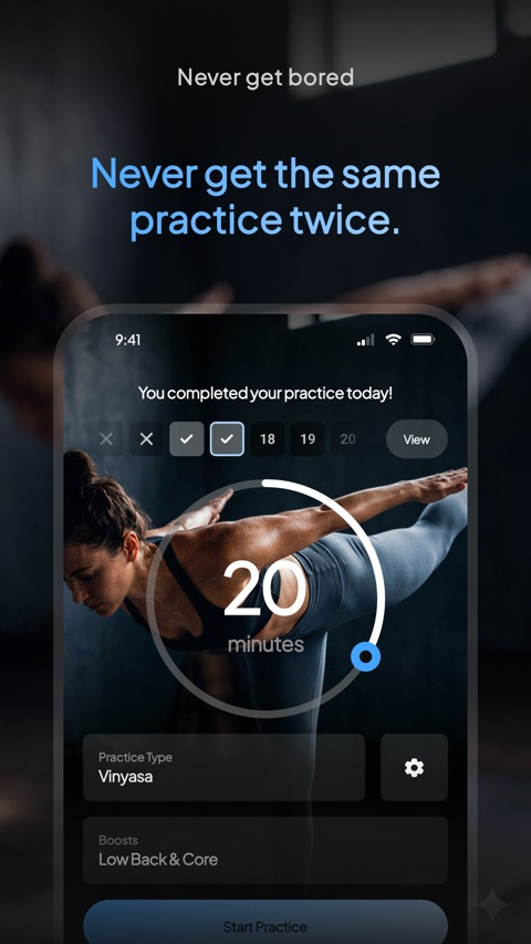 Official App Store screenshot 2 of Yoga | Down Dog