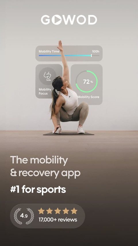 GOWOD App Store screenshot of a mobility test and protocol