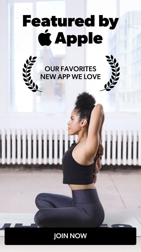 STRETCHIT App Store screenshot of an instructor-led flexibility class